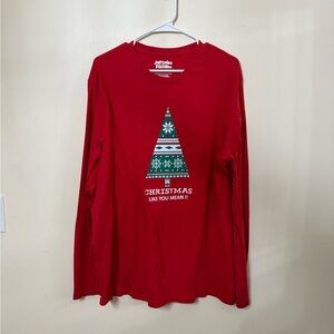 Red Christmas Tree Long Sleeve Tee by Jammin' for Families